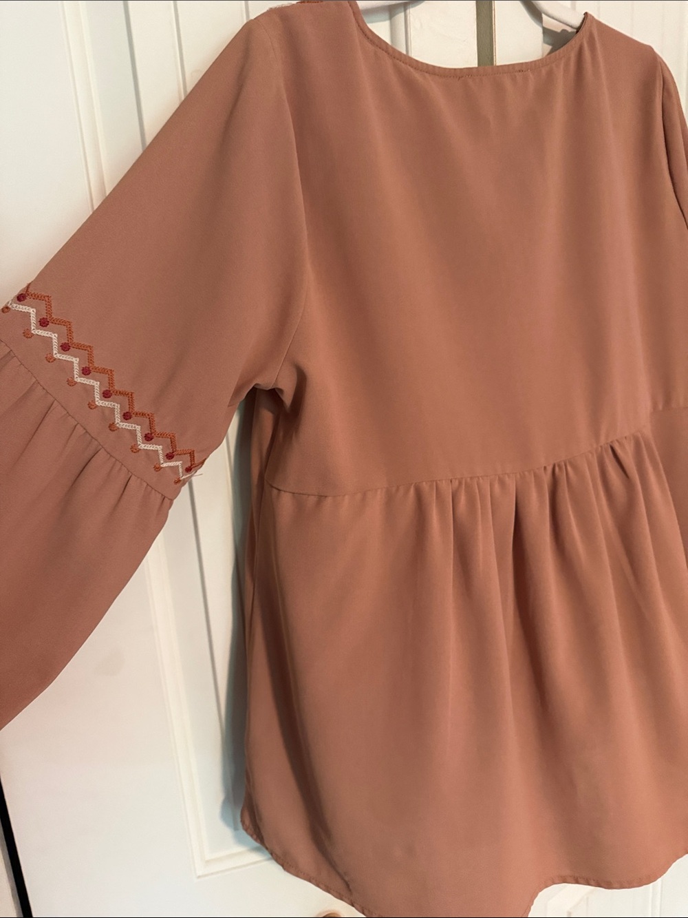 Savanna Jane Embroidered Peasant Tunic Boho - Picture 6 of 7